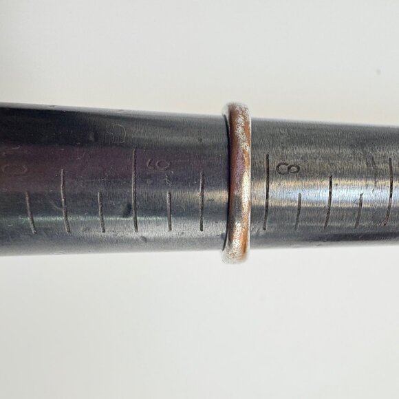 VTG Sterling Silver 925 Cubic Zirconia Fancy Border Prong Set Ring Size 8.25 - Picture 13 of 14